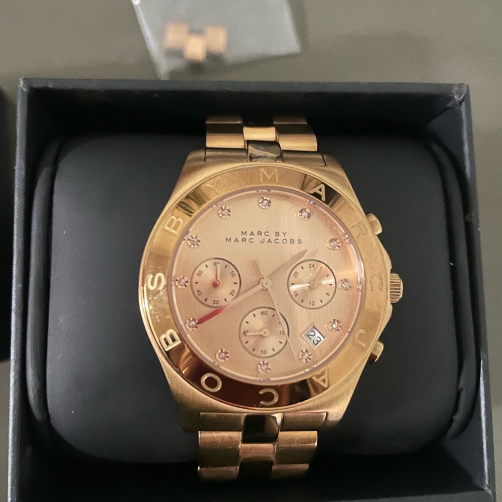 Marc Jacobs Gold Chronograph Watch